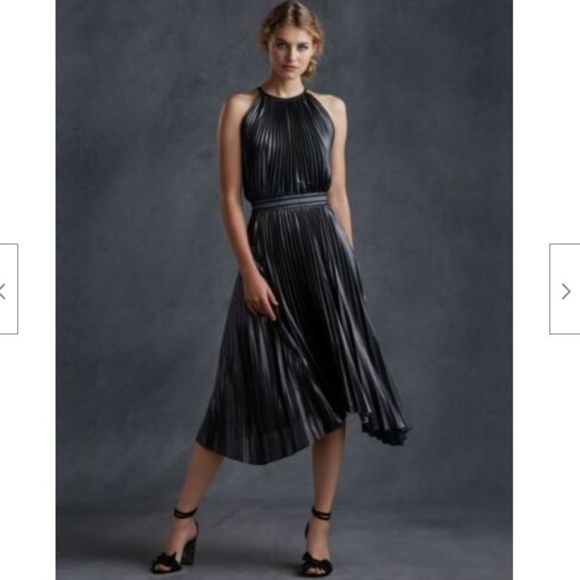 bailey print pleated dress